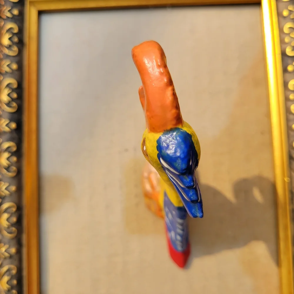 Vintage Cast Iron Parrot Bottle Opener ~ Tiki ~ Tropical ~ Bar Cart ~ Retro